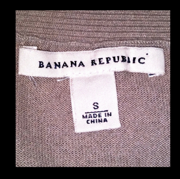 Banana Republic Sweater V-Neck Surplice Tan Small - Picture 3 of 3